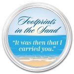 1 oz Silver Colorized Round - APMEX (Footprints in the Sand, V2)