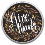 1 oz Silver Colorized Round - APMEX (Give Thanks)