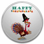 1 oz Silver Colorized Round - APMEX (Happy Turkey Day)