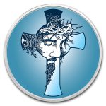1 oz Silver Colorized Round - APMEX (Jesus Christ)