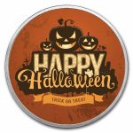 1 oz Silver Colorized Round - APMEX (Pumpkins, Trick or Treat)