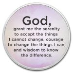 1 oz Silver Colorized Round - APMEX (Serenity Prayer, Lavender)
