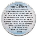1 oz Silver Colorized Round - APMEX (Ten Commandments Sky Blue)