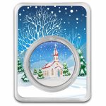 1 oz Silver Colorized Round - "Christmas Begins with Christ"