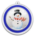 1 oz Silver Colorized Round - Season Greetings Snowman
