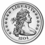 1 oz Silver High Relief Round - 1804 Dollar