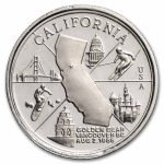 1 oz Silver Round - 1985 Rarities Mint (California Motif)