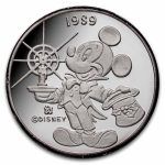 1 oz Silver Round - 1990 Mickey's Holiday Treasures (Rarities)