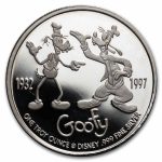 1 oz Silver Round - 1997 Disney Goofy 65th Birthday