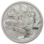 1 oz Silver Round - 2016 Silverbug Island: Kraken (BU)