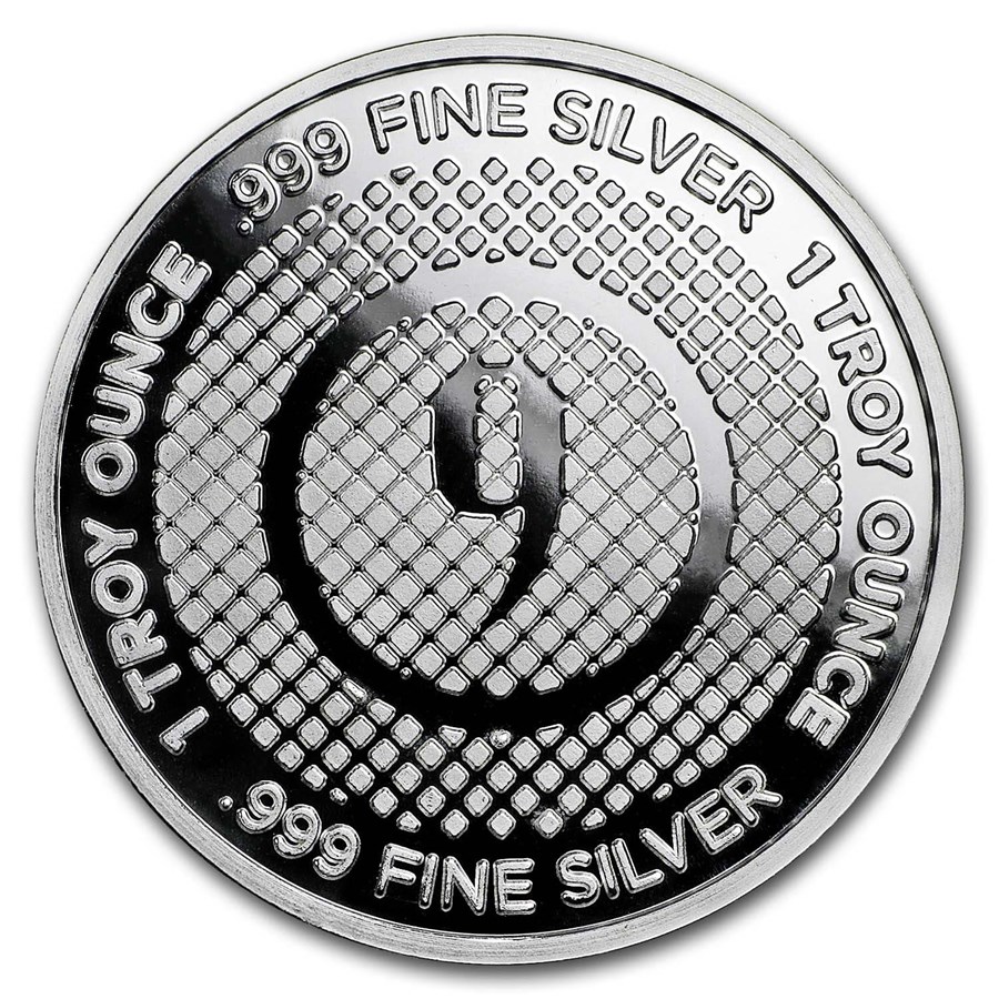 1 oz Silver Round - 9Fine Mint (Diamond Pattern)