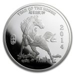 1 oz Silver Round - APMEX (2014 Year of the Horse)