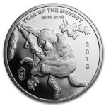 1 oz Silver Round - APMEX (2016 Year of the Monkey)
