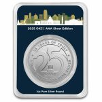 1 oz Silver Round - APMEX 25th Anniversary (OKC ANA TEP)