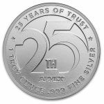 1 oz Silver Round - APMEX 25th Anniversary