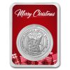 1 oz Silver Round - APMEX (w/Red Merry Christmas Card, In TEP)
