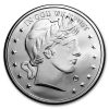 1 oz Silver Round - Barber Design