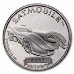 1 oz Silver Round - BATMOBILE (50th Anniversary, w/Box & COA)