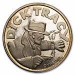 1 oz Silver Round - Cartoon Celebrities (Dick Tracy)