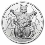 1 oz Silver Round - Cataclysmic (Purrfectly Silver Series)