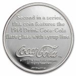 1 oz Silver Round - Coca Cola (1914 Flare Glass)