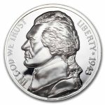 1 oz Silver Round - Domed Ultra High Relief Jefferson Nickel