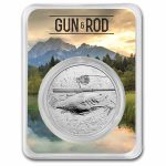 1 oz Silver Round - Gun & Rod (Bass) w/ TEP