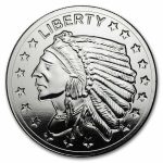 1 oz Silver Round - Incuse Indian