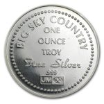 1 oz Silver Round - Johnson Matthey (1986, Montana)