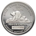 1 oz Silver Round - Johnson Matthey (Beaver Castor, Edward VII)
