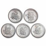 1 oz Silver Round - Johnson Matthey Freedom Series (Set of 10)