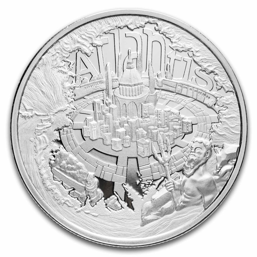 1 oz Silver Round - Legendary Realms: Lost City of Atlantis (PL)