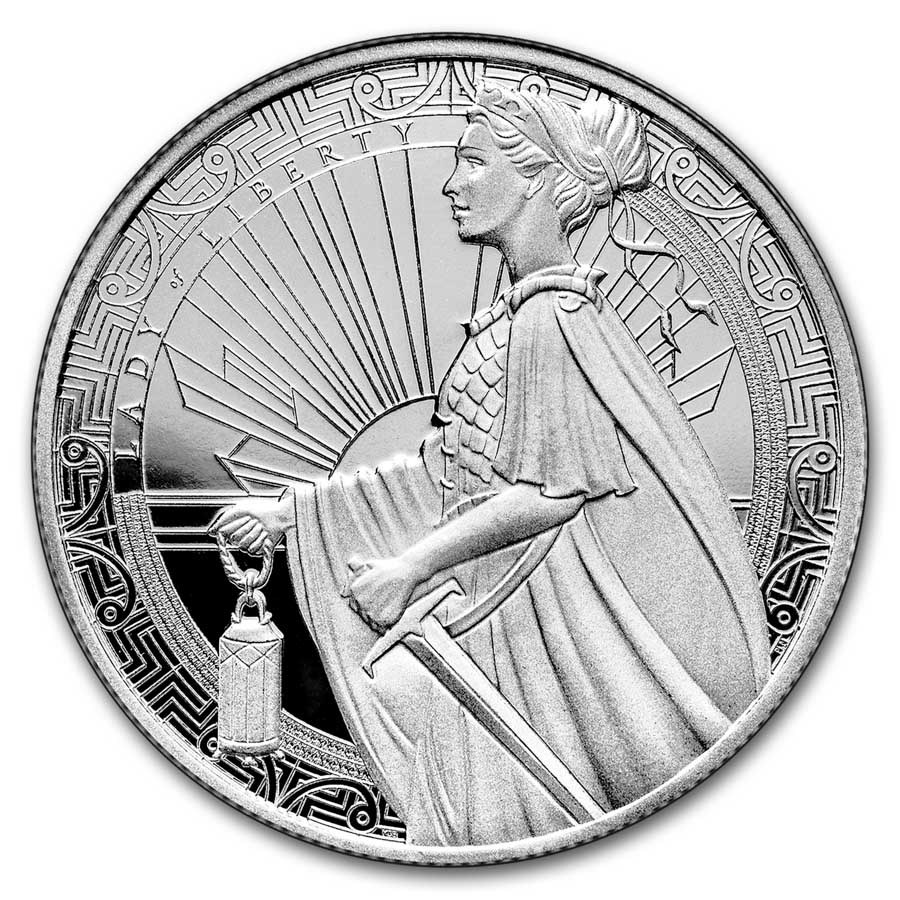 1 oz Silver Round - PAMP USA Lady of Liberty