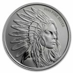 1 oz Silver Round - Scottsdale Mint (Buffalo Girl)