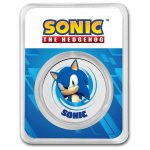 1 oz Silver Round Sonic Colorized (with TEP)