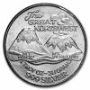 1 oz Silver Round - The Great Northwest: Mt. Hood/Mt St. Helens