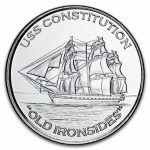 1 oz Silver Round - USS Constitution "Old Ironsides" Sailing Ship