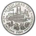 1 oz Silver Round - Vintage 1960's Mardi Gras Doubloon
