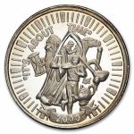 1 oz Silver Round - Vintage 2000's Mardi Gras Doubloon