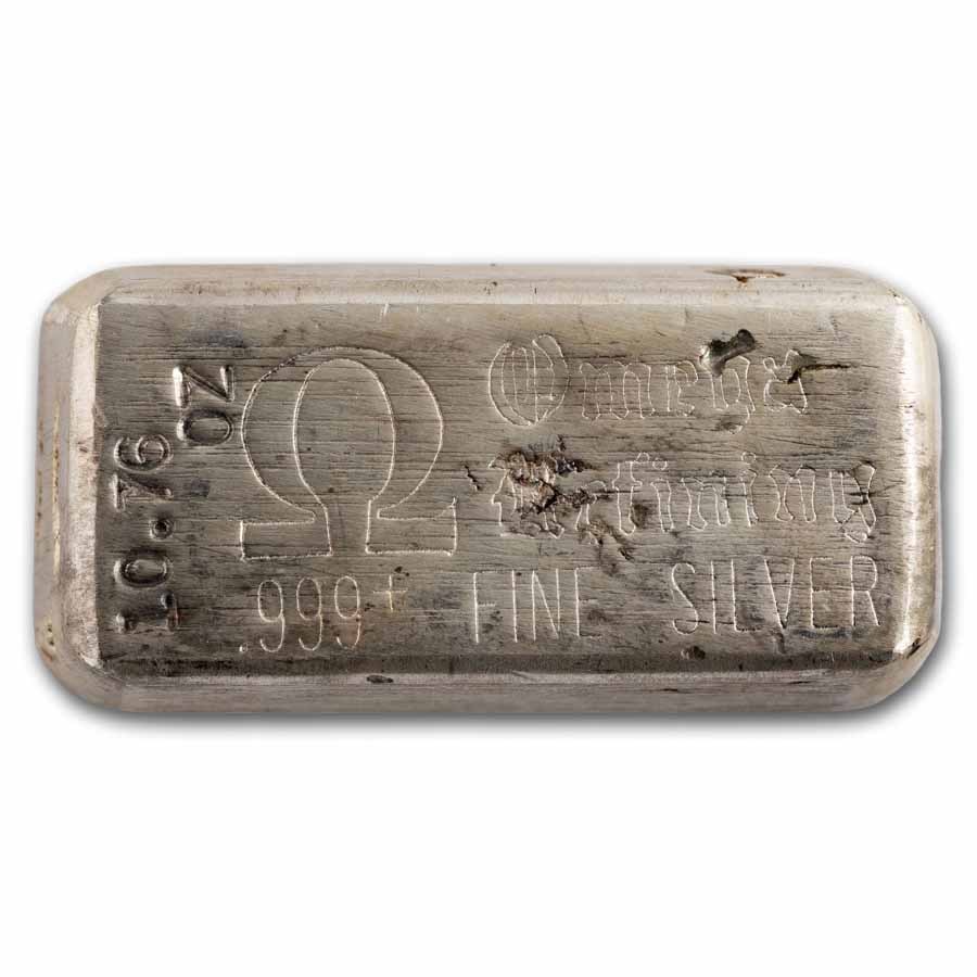 10.76 oz Silver Bar - Omega Refining