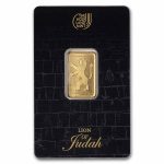 10 gram Gold Bar - Holy Land Mint Lion of Judah (In Assay)