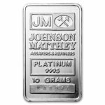 10 gram Platinum Bar - Johnson Matthey (Original Packaging)