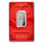 10 gram Silver Bar - PAMP Legend of the White Snake