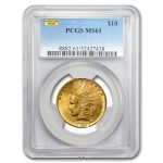 $10 Indian Gold Eagle MS-61 PCGS (Random)