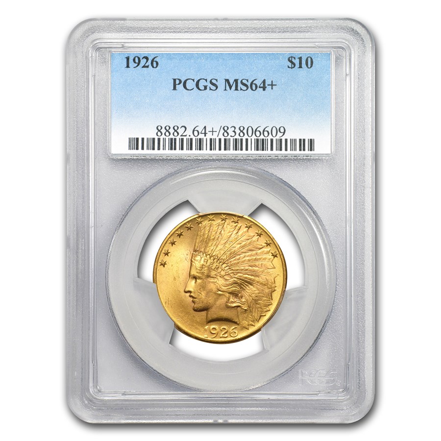 $10 Indian Gold Eagle MS-64+ PCGS (Random)