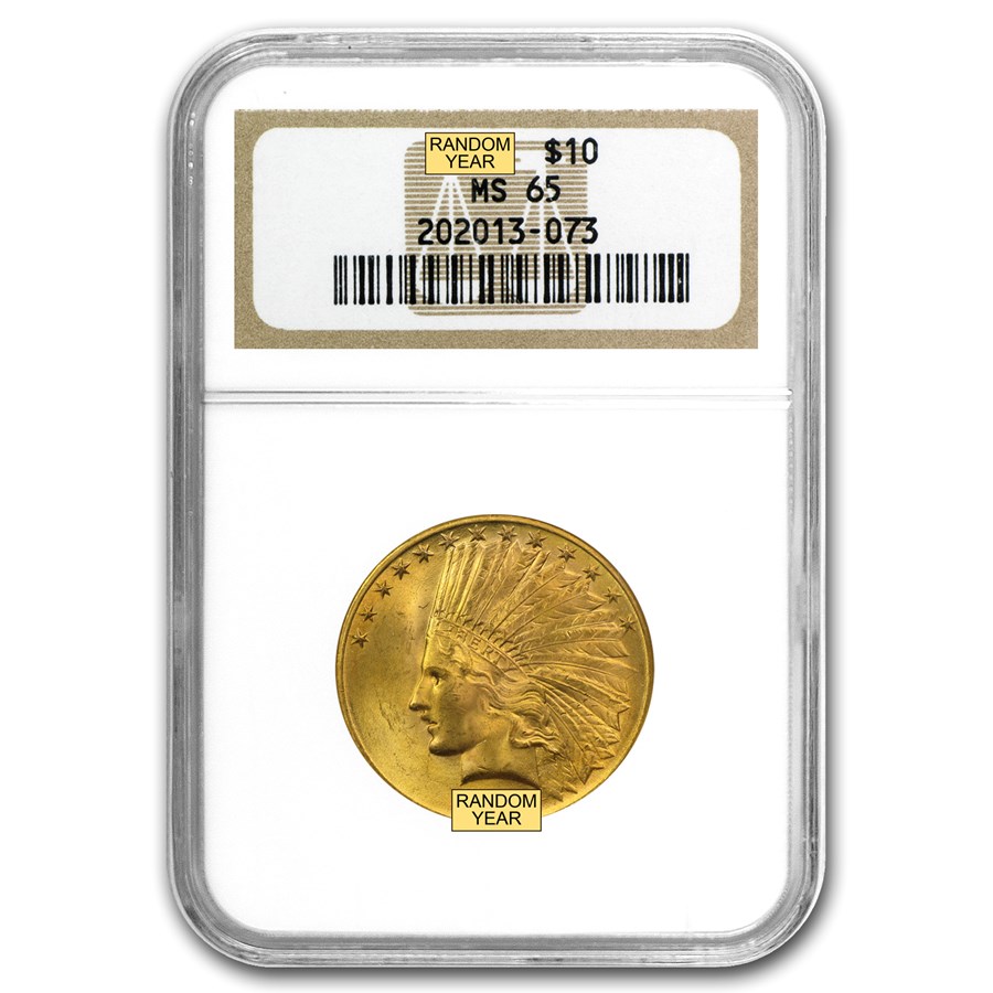 $10 Indian Gold Eagle MS-65 NGC (Random)