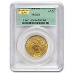 $10 Liberty Gold Eagle MS-60 PCGS/NGC (Random)