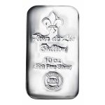 10 oz Cast-Poured Silver Bar - Fleur-de-Lis Bullion
