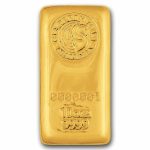 10 oz Gold Bar - Perth Mint (Cast, Serialized)