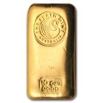 10 oz Gold Bar - Perth Mint (Poured, Loaf-Style)